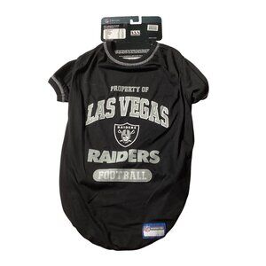 NFL: Pets First Las Vegas Raiders Pet Black T-shirt, Size XL